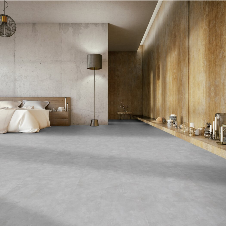 Dalle rectangulaire de sol PVC effet béton clipsable manhattan clear Gerflor - 72.87 cm x 38.88 cm x 0.42 cm — vue 3