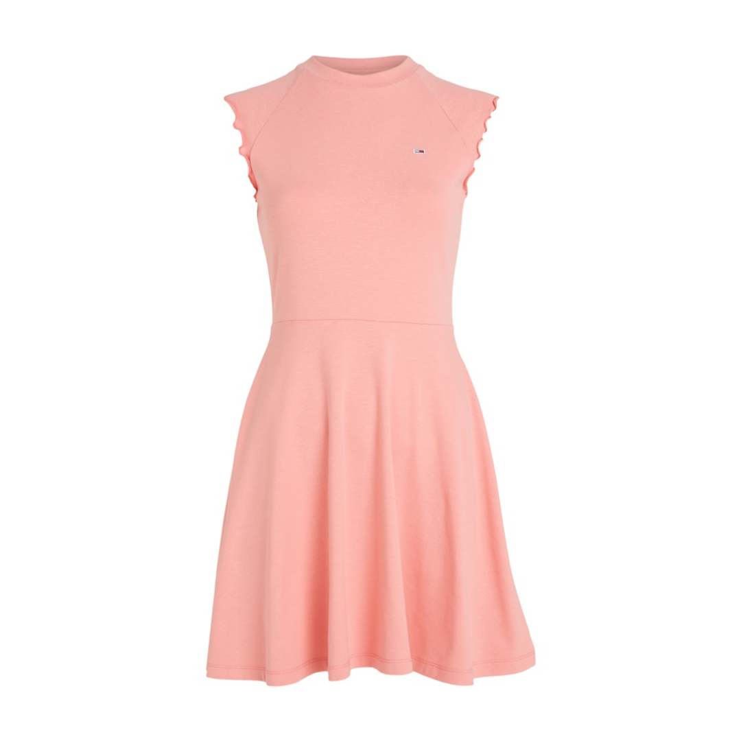 Tommy Jeans Fit & Flare Kleid Baumwolle-Es Tickled Pink