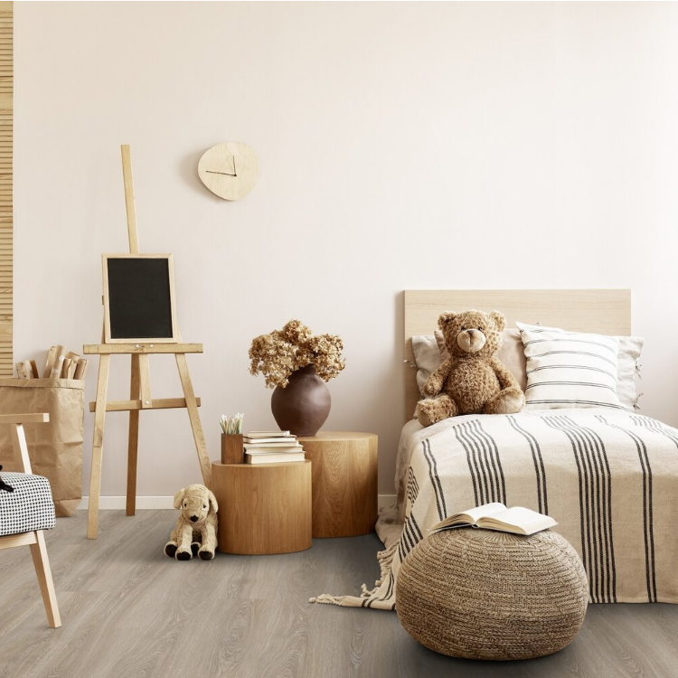 Lame de sol PVC effet bois clipsable meadow taupe Gerflor - 123.88 cm x 21.2 cm x 0.45 cm