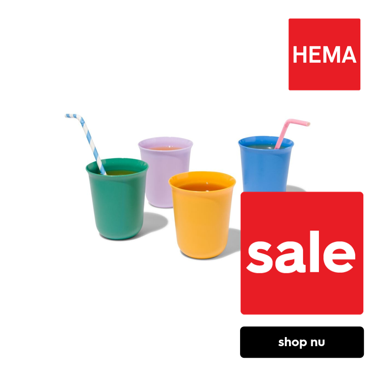 HEMA Kunststof bekers - 4 stuks