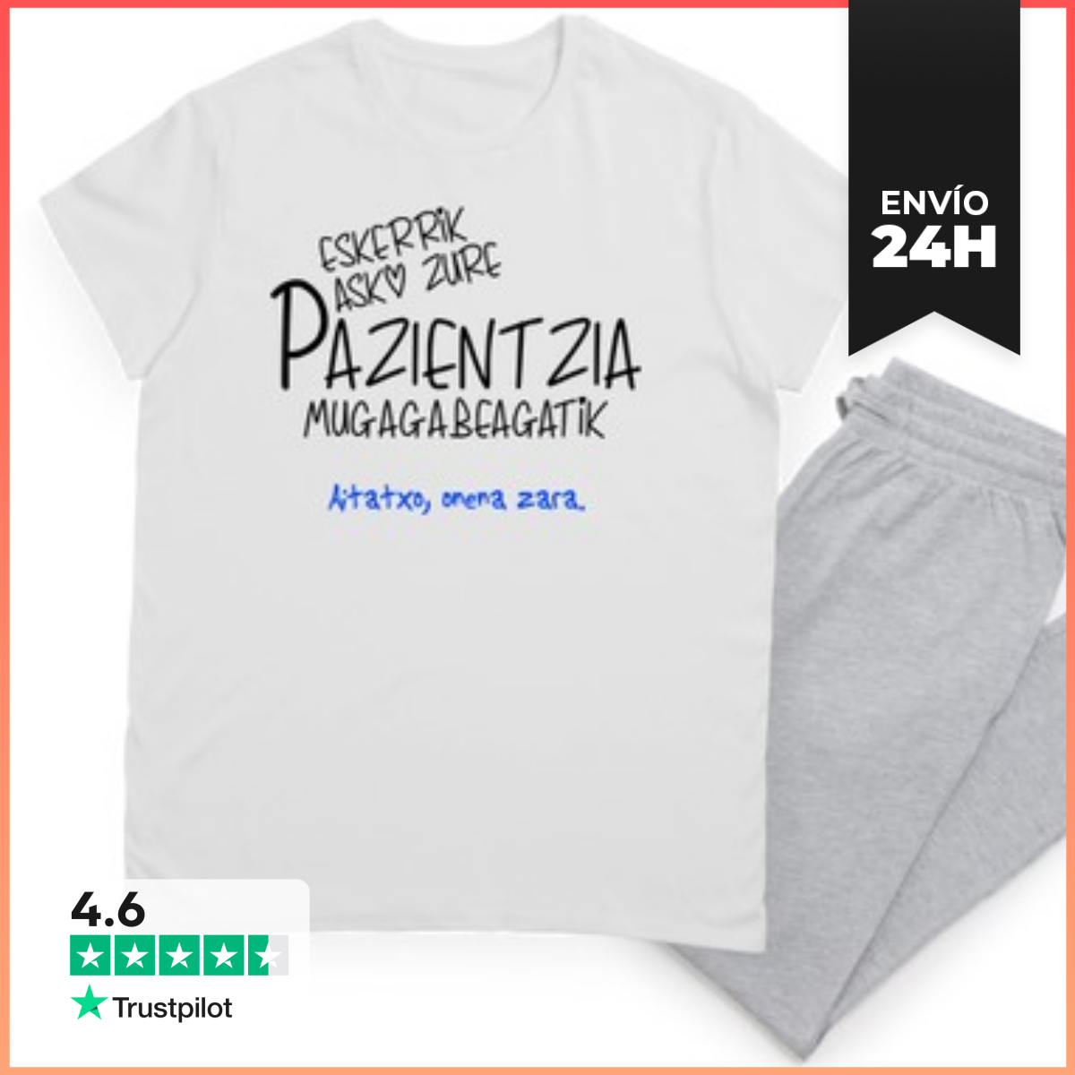 Pijama Eskerrik Asko Zure Pazientzia Mug... BH LaTostadora