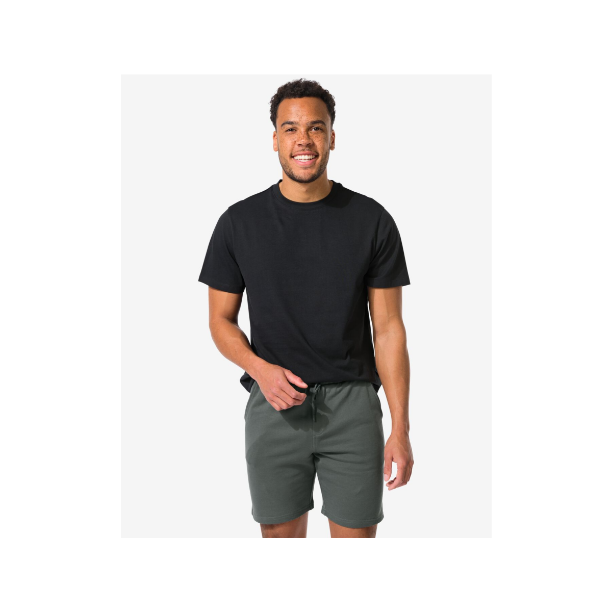 HEMA HEMA Heren T-shirt Regular Zwart (zwart)