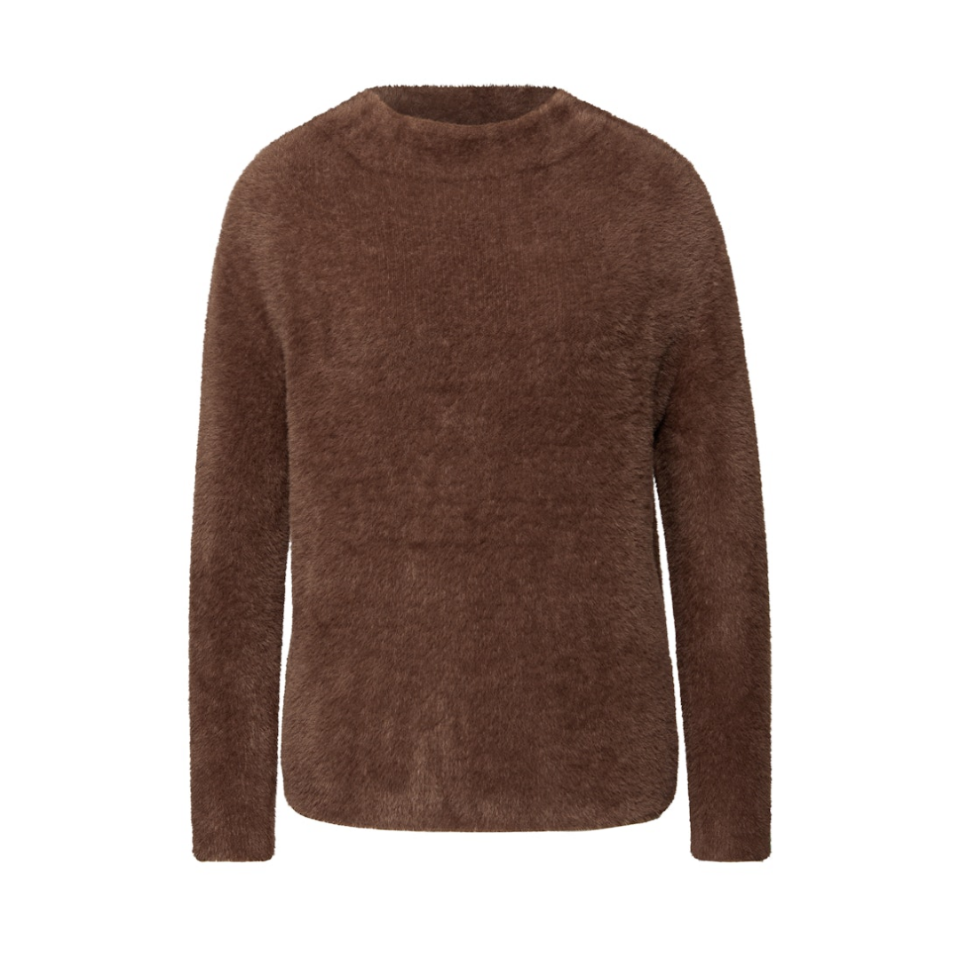Street One - Damen Pullover - hazelnut brown - Größe: 42 - bei Tara-M