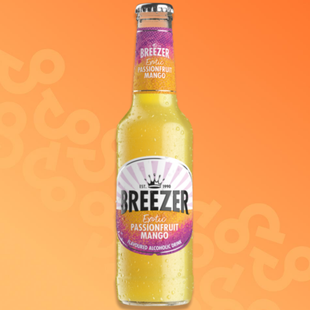 Bottle of Breezer Passionfruit Mango 27.5 cl