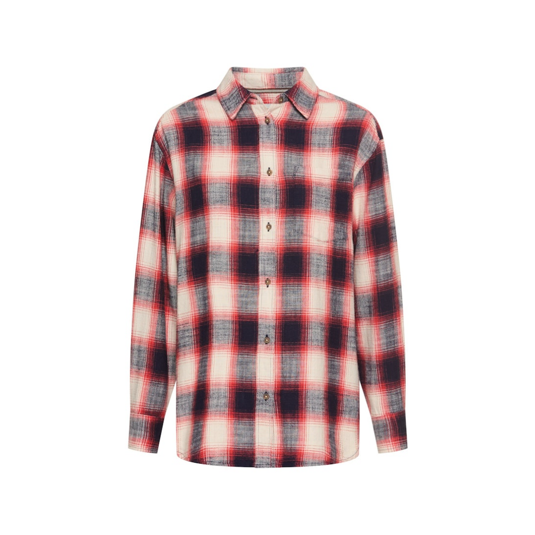 Camel Active - Damen Langarmbluse - flame check - Größe: XL - bei Tara-M