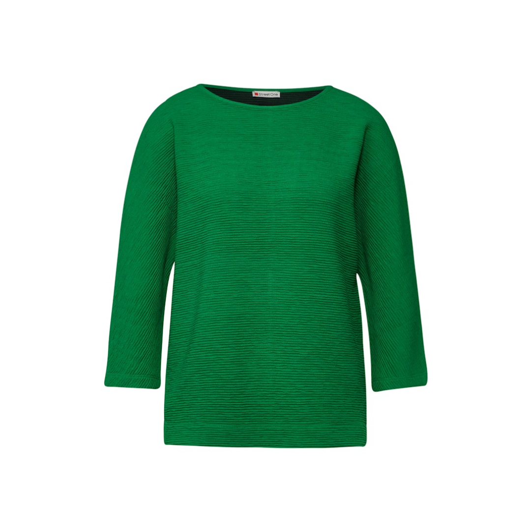 Street One - Damen Sweatshirt - Grün - Größe: 40 - bei Tara-M