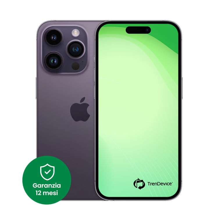 iPhone 14 Pro Max 128 GB Viola Scuro Sim Card (include slot sim) B Ricondizionato