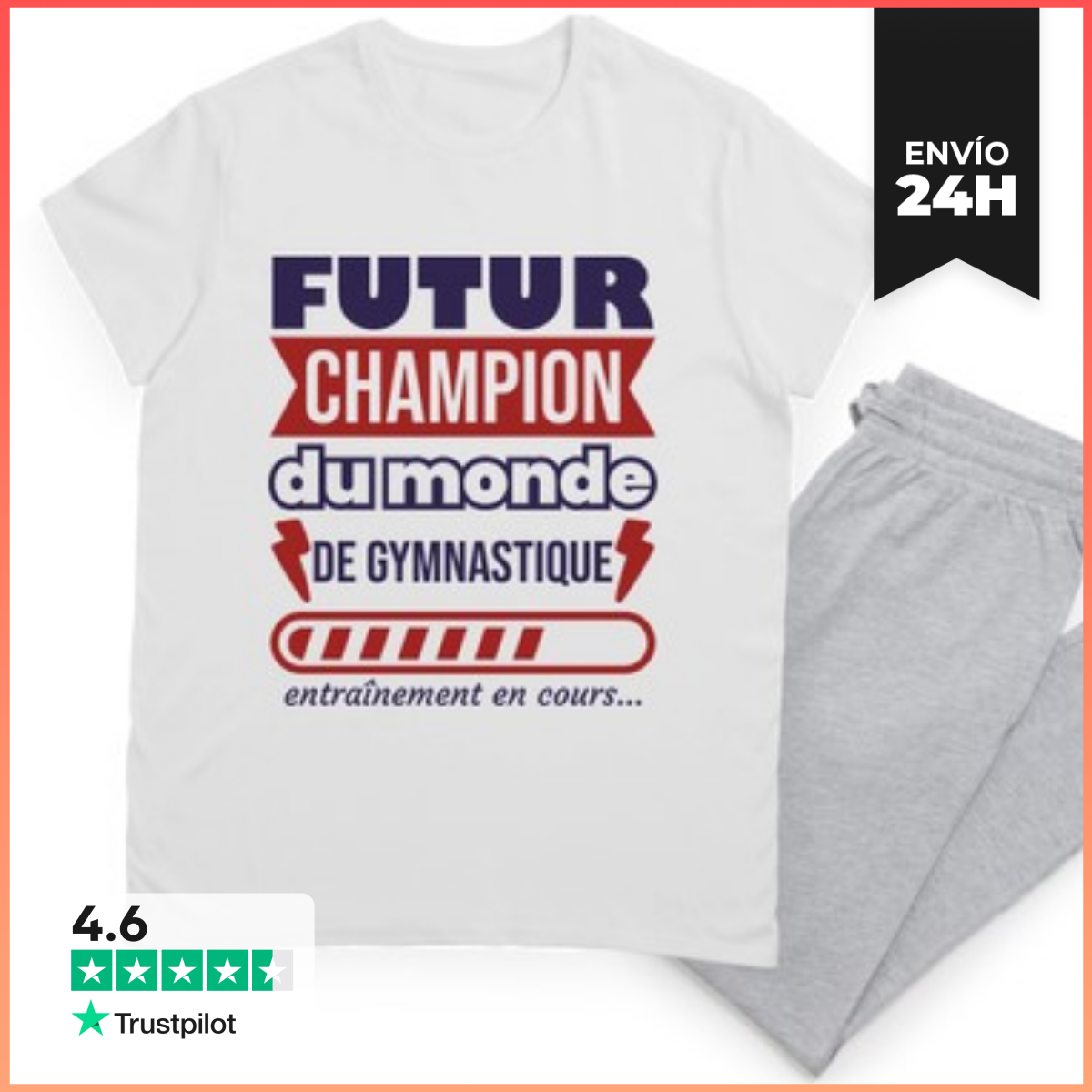 Pijama futura campeona mundial de gimnasia laTostadora
