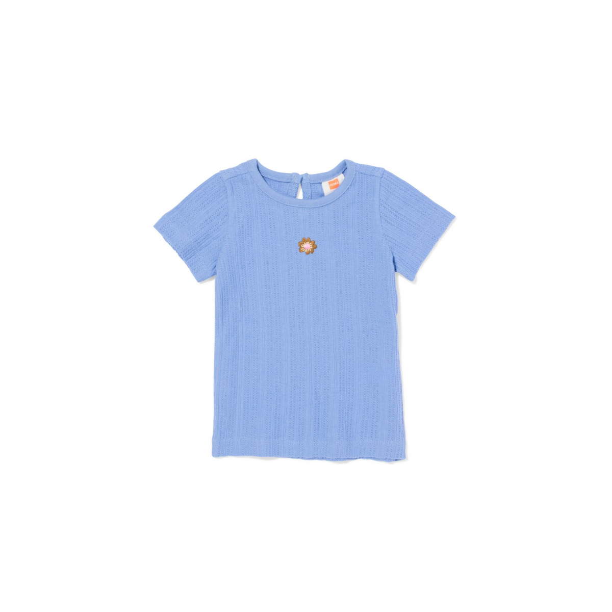 HEMA Baby T-shirt rib blauw (blauw)