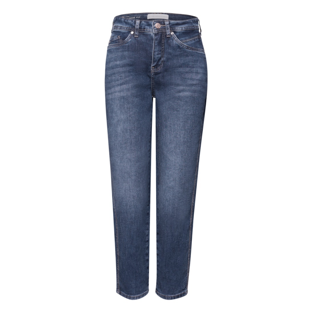 Street One Jeans Barrel Leg Baumwolle-Polyester-Es Medium Blue Wash