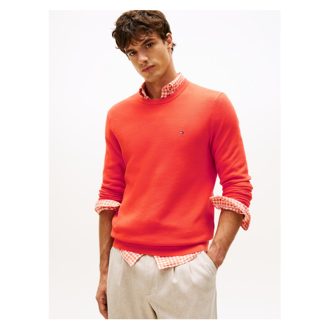 Tommy Hilfiger - Herren Pullover - brilliant orange - Größe: XL - bei Tara-M