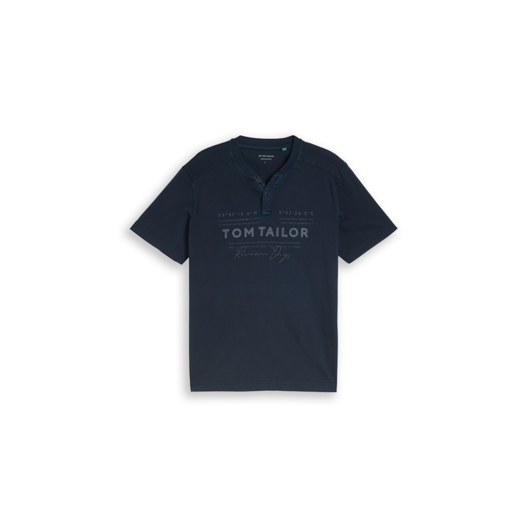 Tom Tailor - Herren T-Shirt - Blau - Größe: XL - bei Tara-M