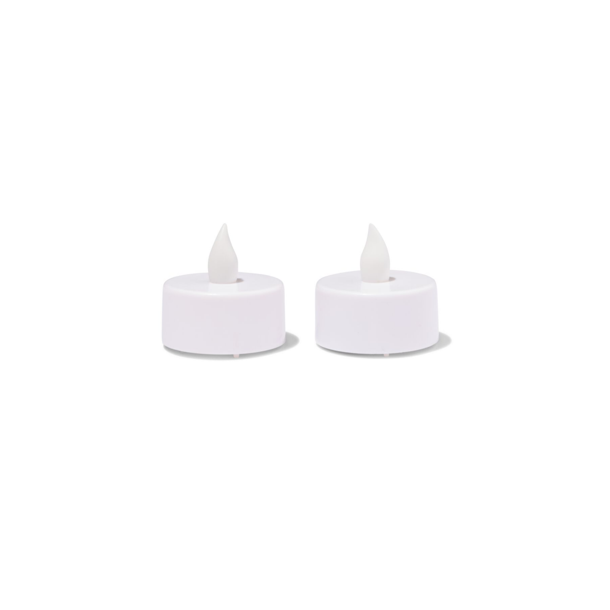 HEMA HEMA Led-theelichten - 2 Stuks (wit)