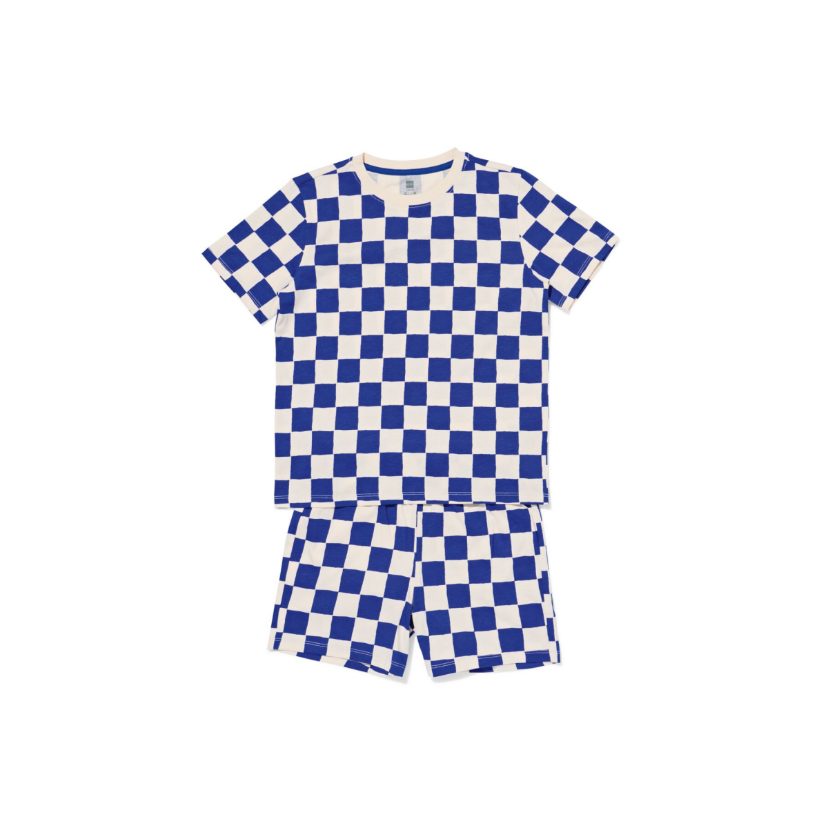 HEMA HEMA Kindershortama Blokken Blauw (blauw)