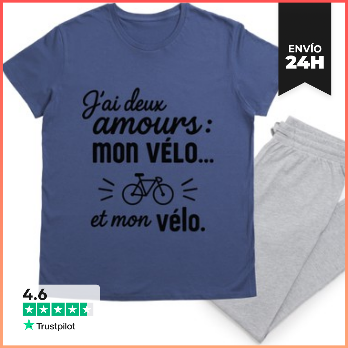 Pijama dos amor bicicleta ciclismo ciclista laTostadora