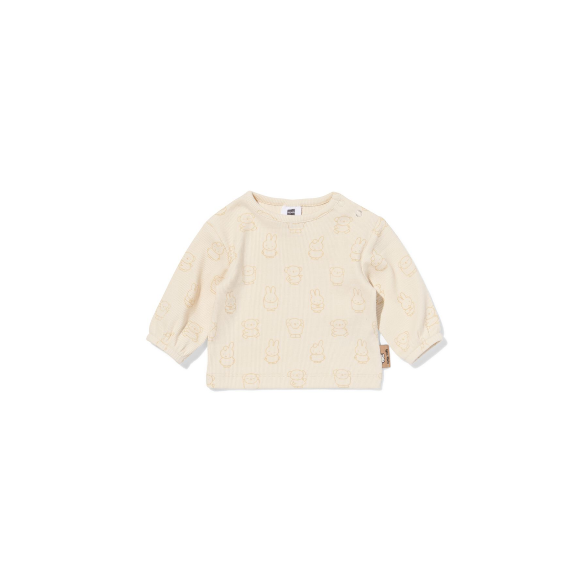 HEMA Nijntje newborn T-shirt rib ecru (ecru)