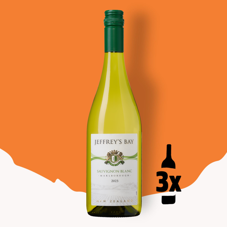 3 flessen Jeffrey's Bay Sauvignon Blanc Probeerpakket 2024