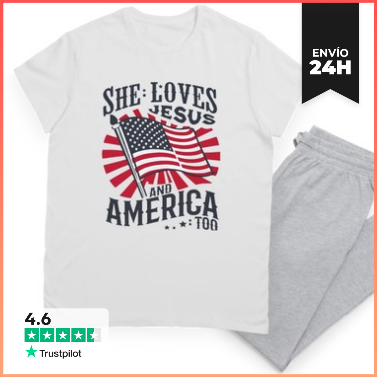 Pijama camiseta del día de la independencia laTostadora