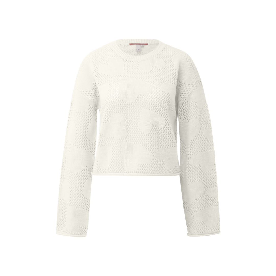 QS - Damen Pullover - Weiß - Größe: S - bei Tara-M