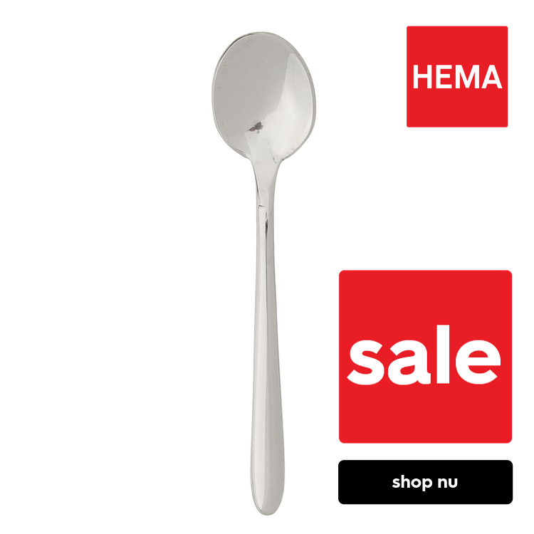 HEMA Theelepel 11cm Bari (zilver)