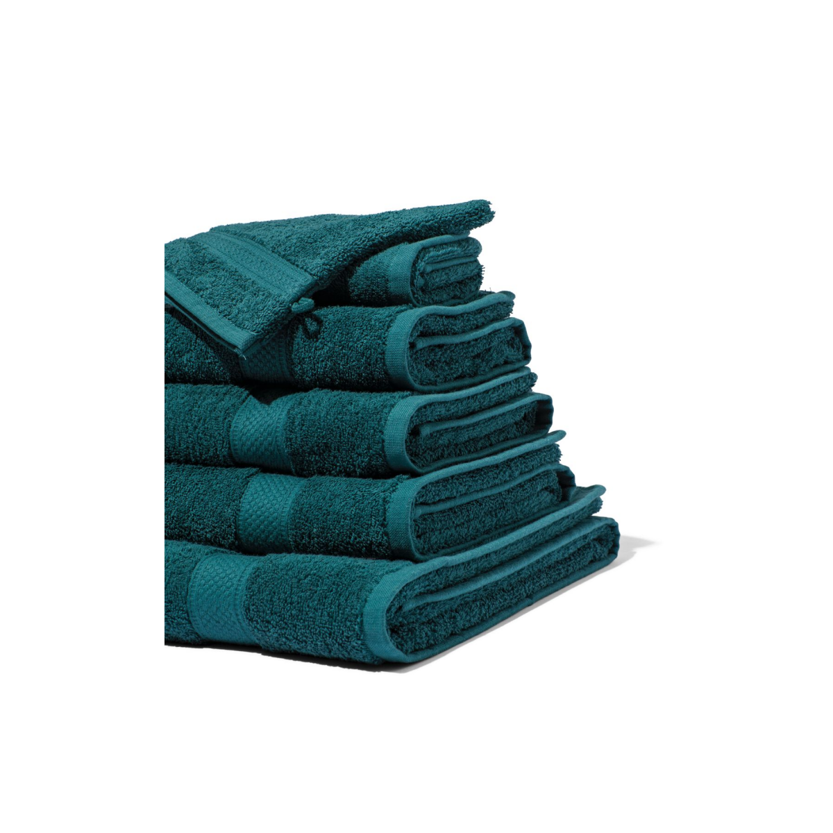 HEMA Handdoeken - zware kwaliteit donkergroen (donkergroen)