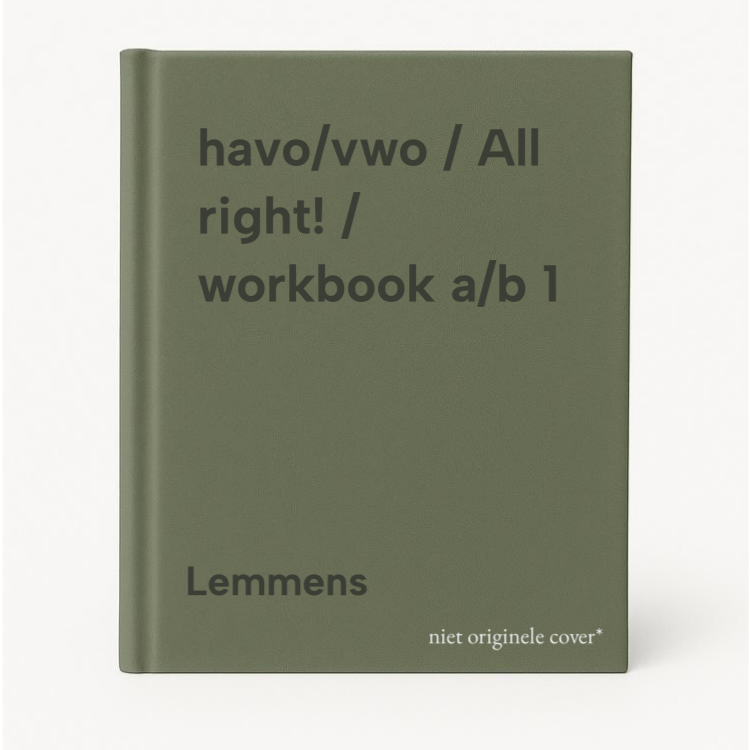 Lemmens Havo/vwo / All Right! / Workbook A/b 1