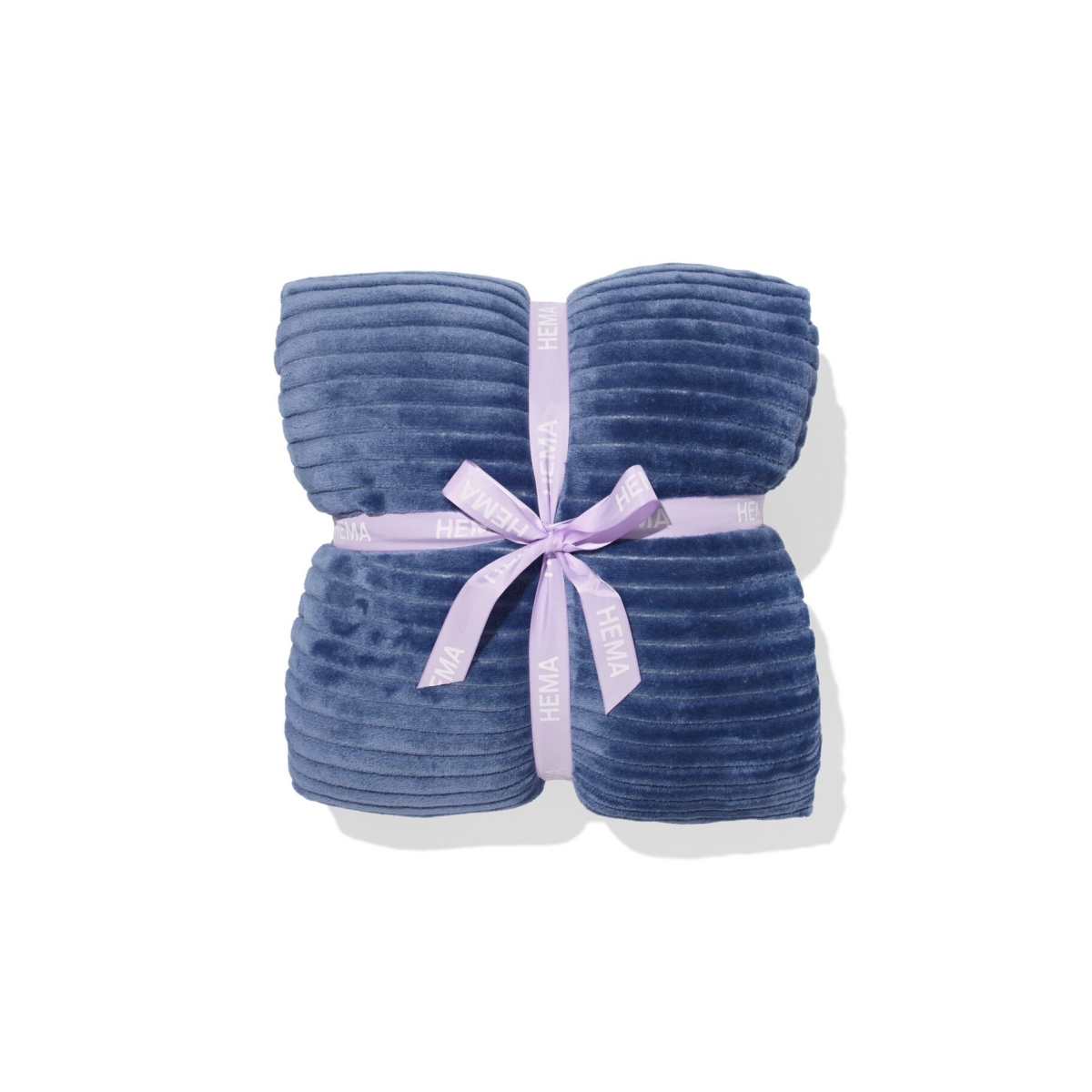 HEMA HEMA Plaid 130x150cm Sherpa Blauw (donkerblauw)