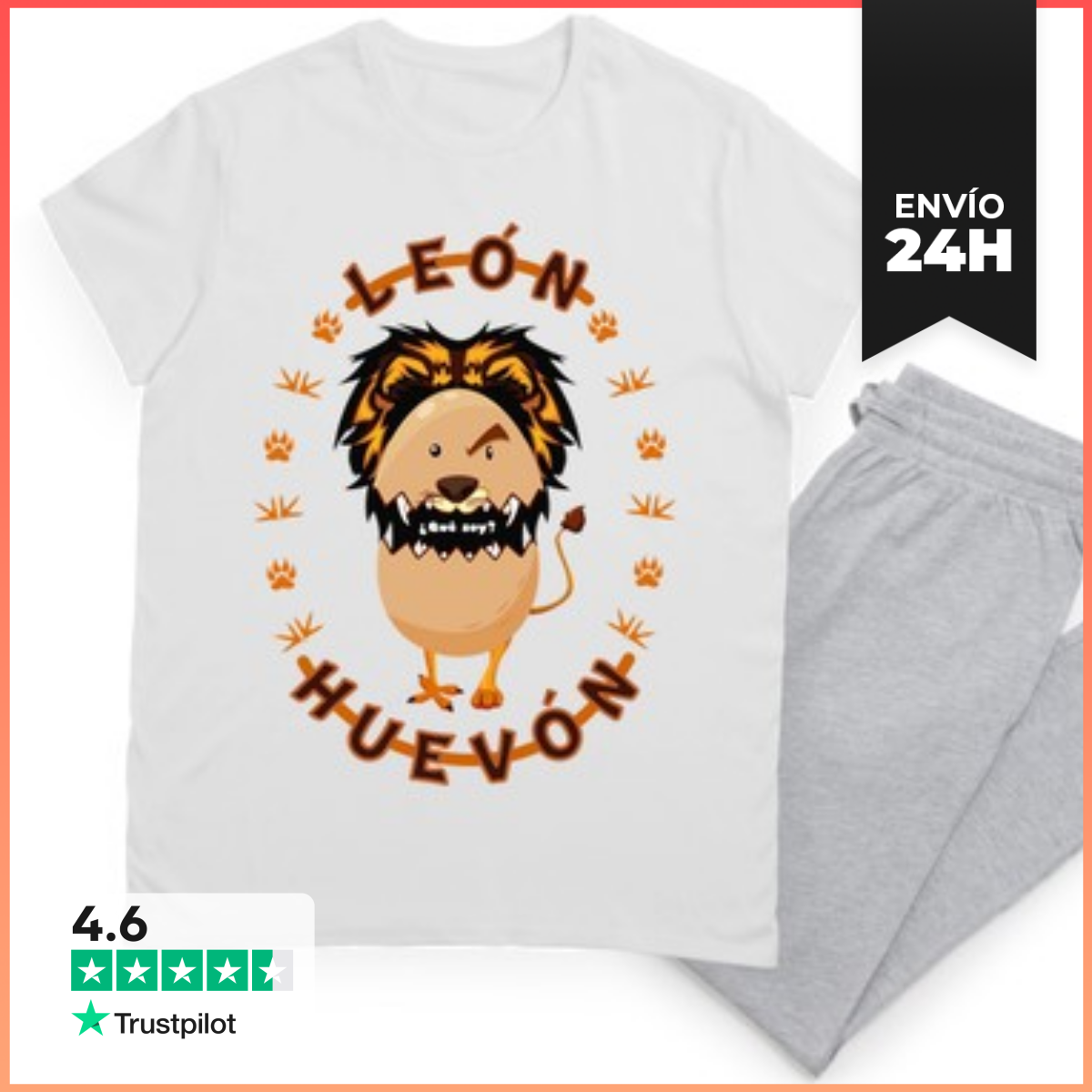 Pijama León Huevón Negro LaTostadora