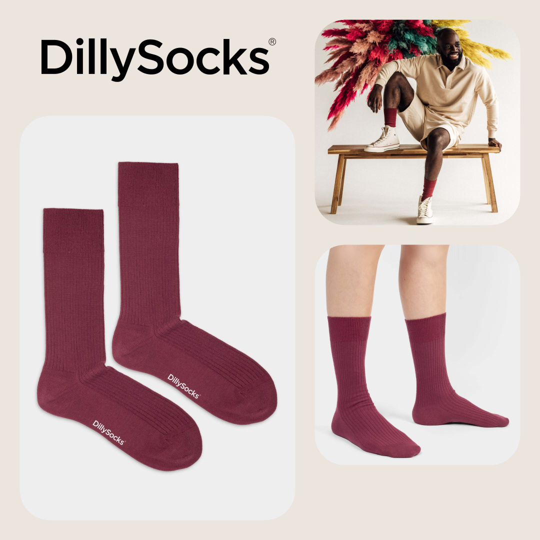 Ribbed Wine Red