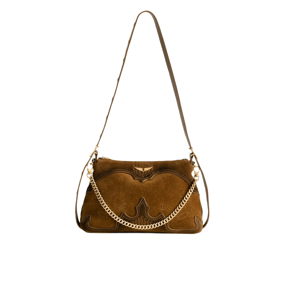 Zadig & Voltaire Donna Marrone - Borsa Jim In Camoscio - Bags - One Size - Immagine 2