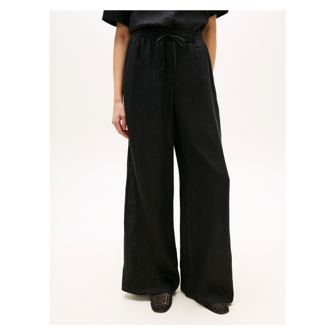Tommy Hilfiger - Damen Hose - Schwarz - Größe: S - bei Tara-M