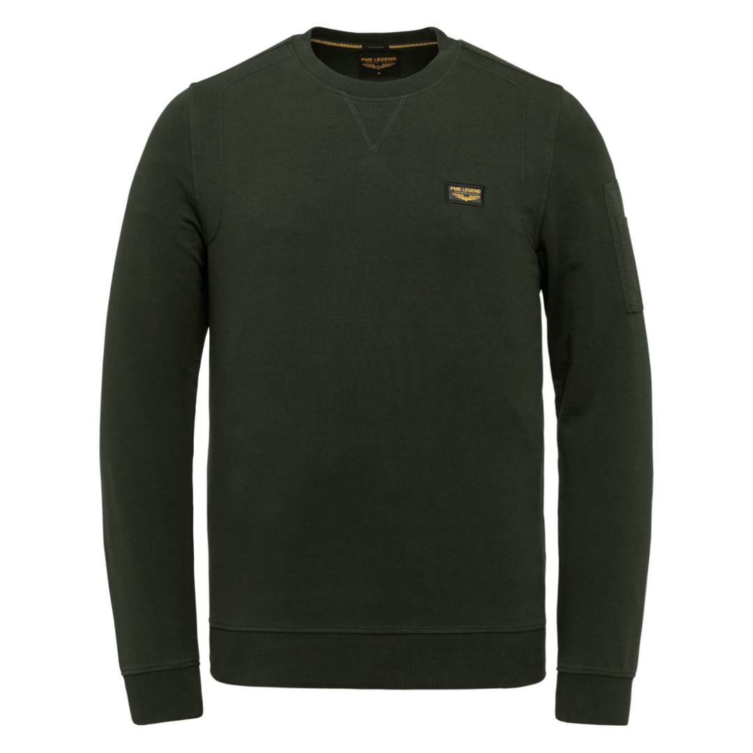 Hemden Pme Legend Herren Grün Classic Fit Sweatshirt Rundhals, Einfarbig - Bild 7