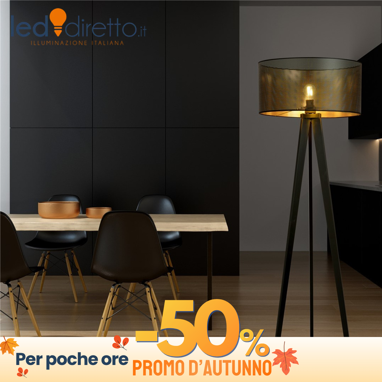 Emibig Lighting Bianco/Oro/Nero Lampada Da Terra In Acciaio E Tessuto Aston 1 E27