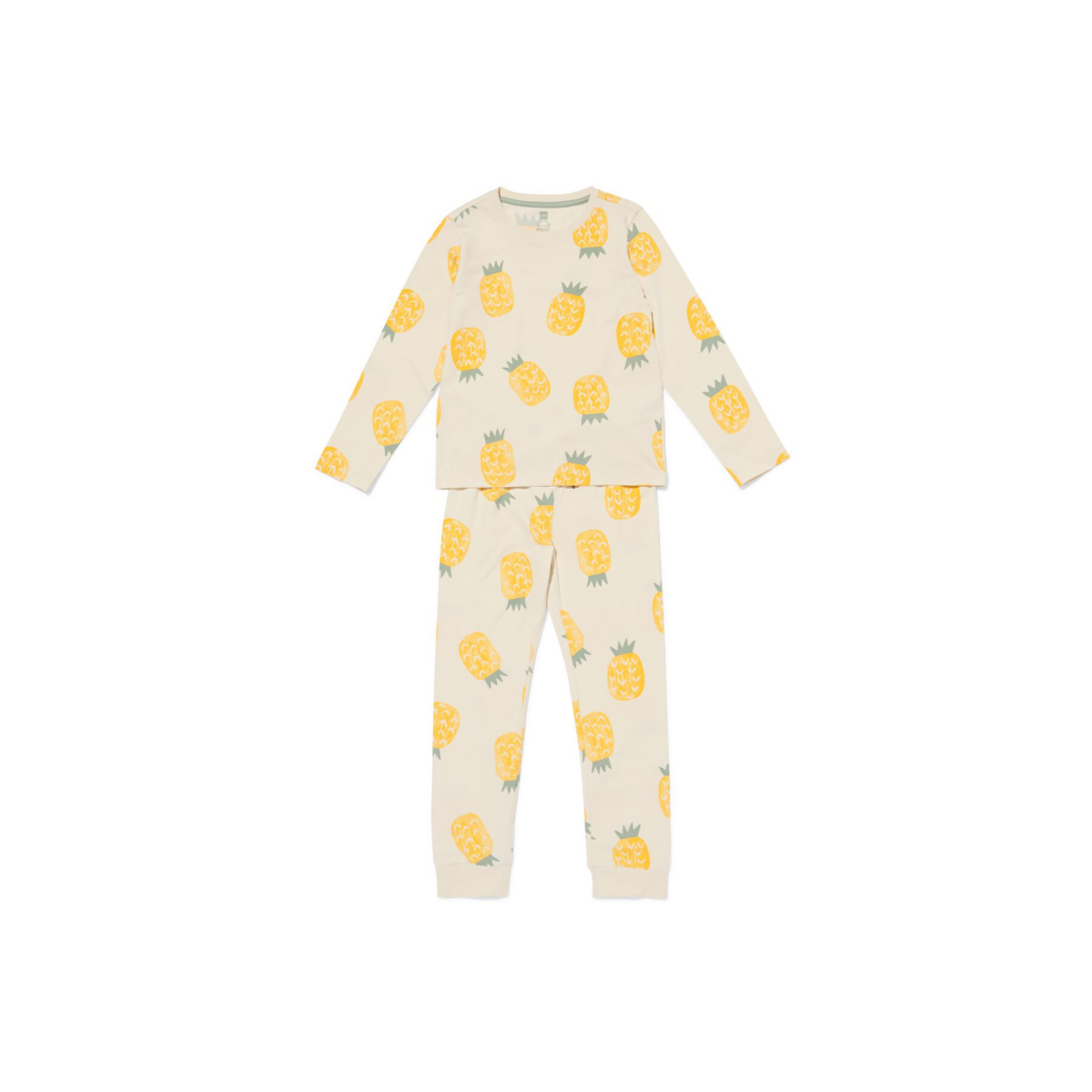 HEMA HEMA Kinderpyjama Ananas Gebroken Wit (gebroken wit)
