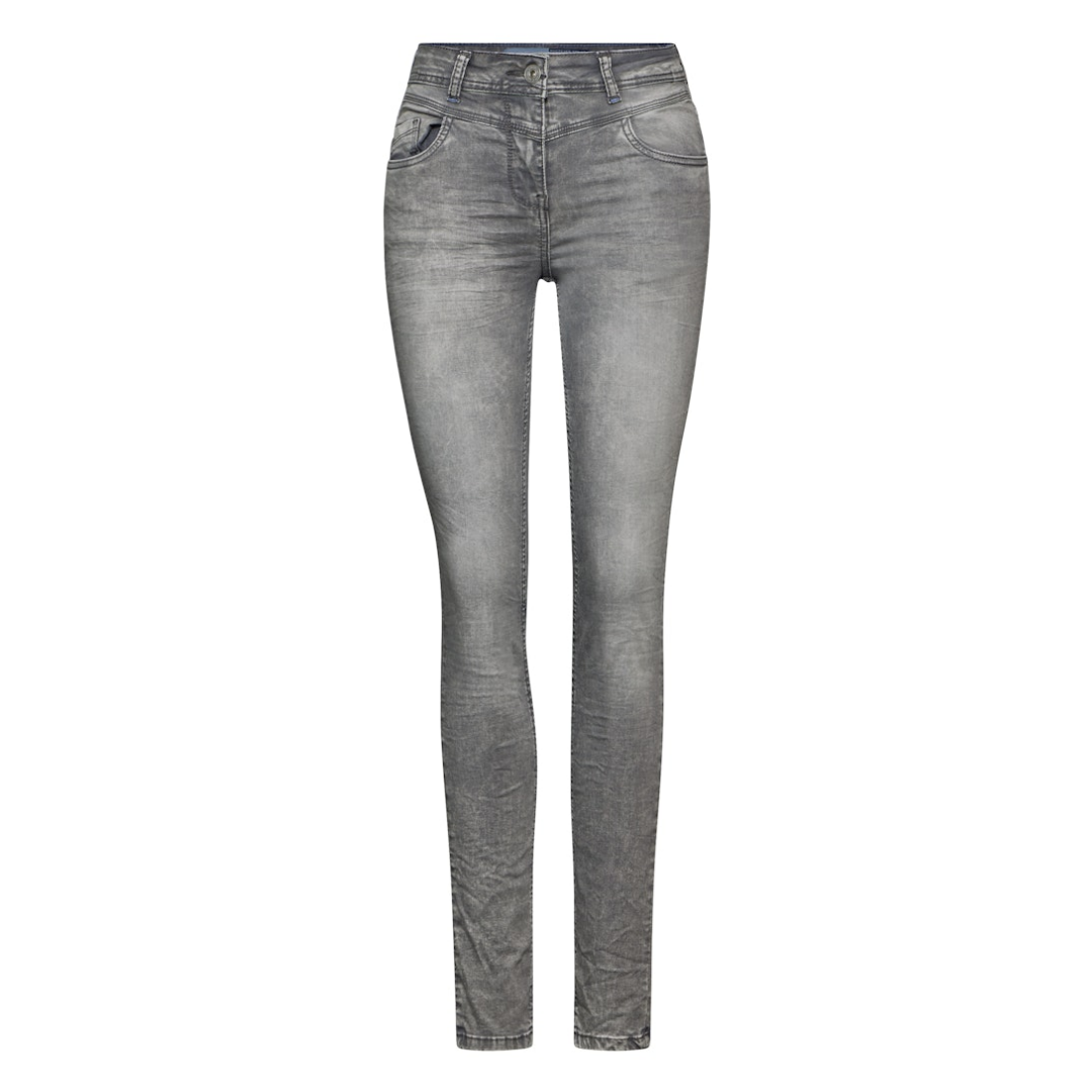 cecil Jeans Slim Baumwolle-Polyester-Elasthan Light Grey Stonewash