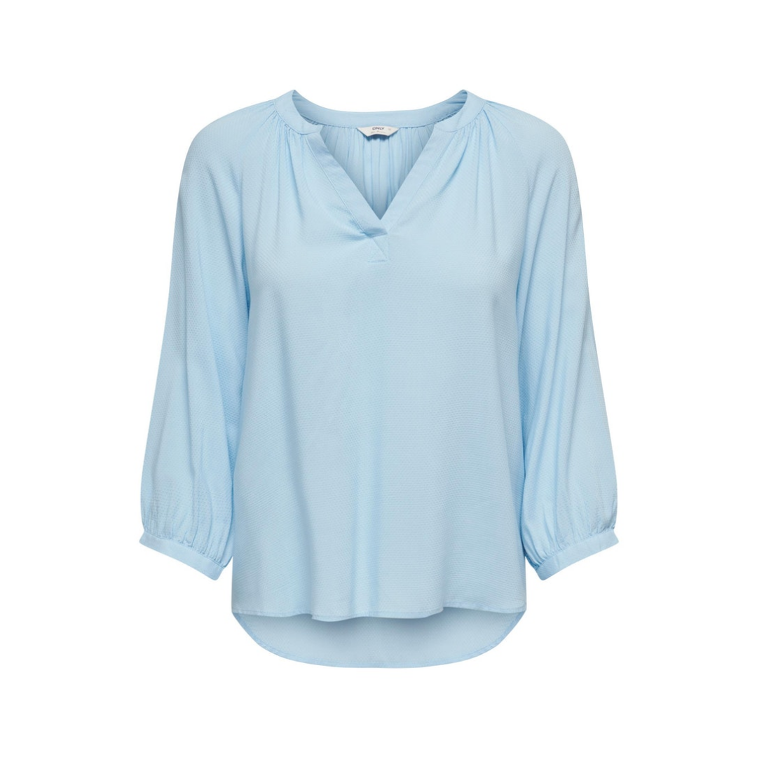 Only - Damen Langarmbluse - Blau - Größe: M - bei Tara-M