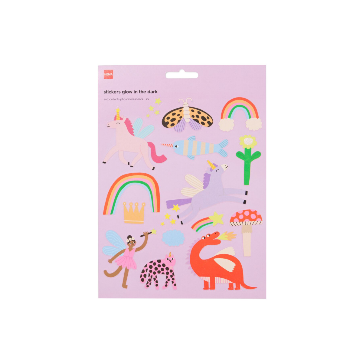 HEMA Stickers glow in the dark fantasie