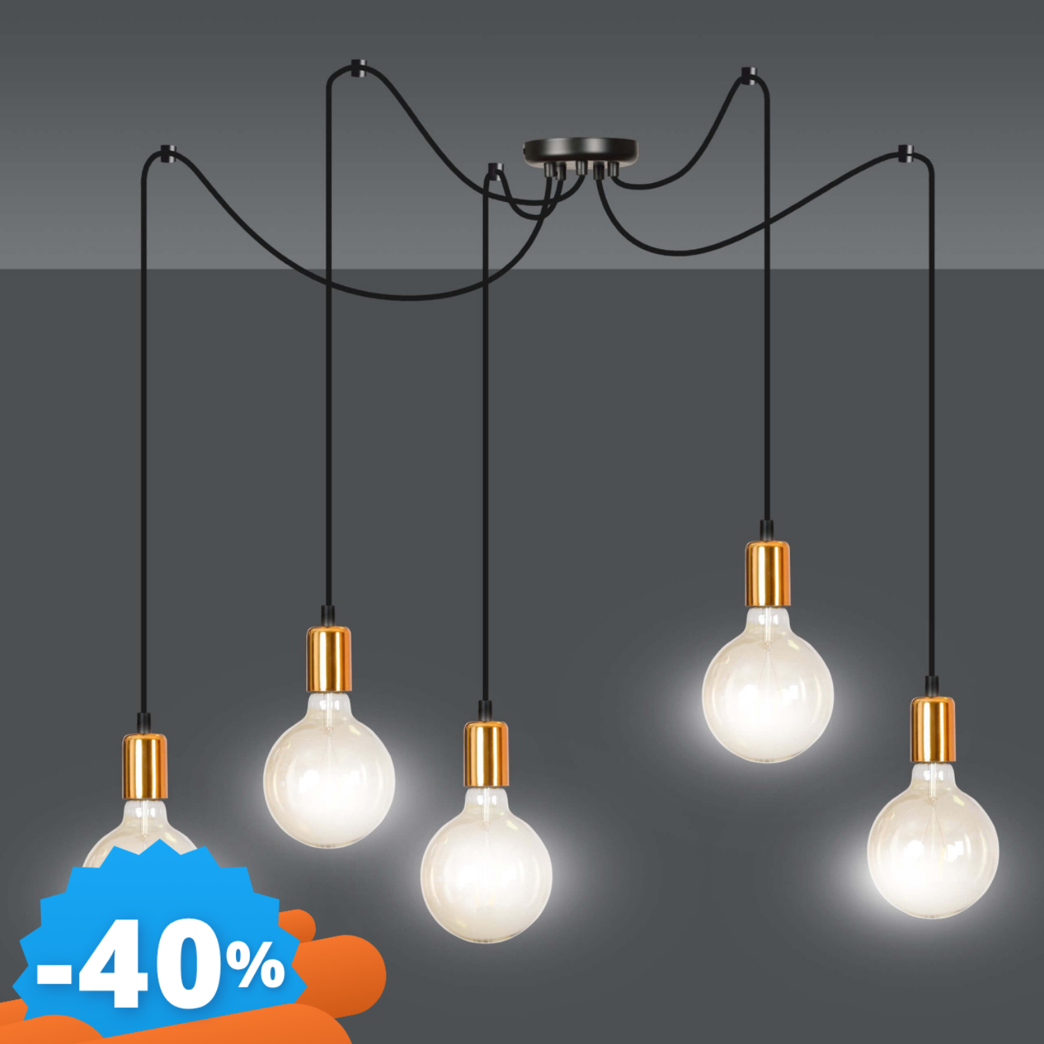 Emibig Lighting Chiare Lampadario A Sospensione Spark 5