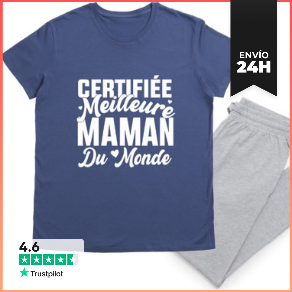 Pijama Certificada Mejor Mamá Del Mundo LaTostadora
