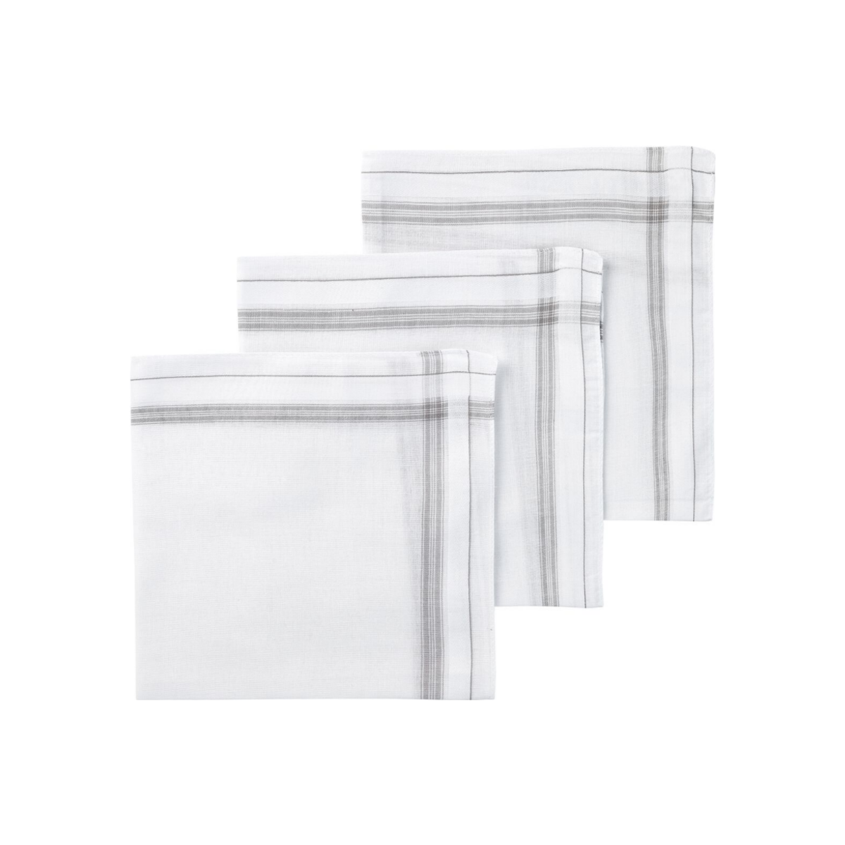 HEMA Zakdoeken grijs 40x40 - 3 stuks (grijs)