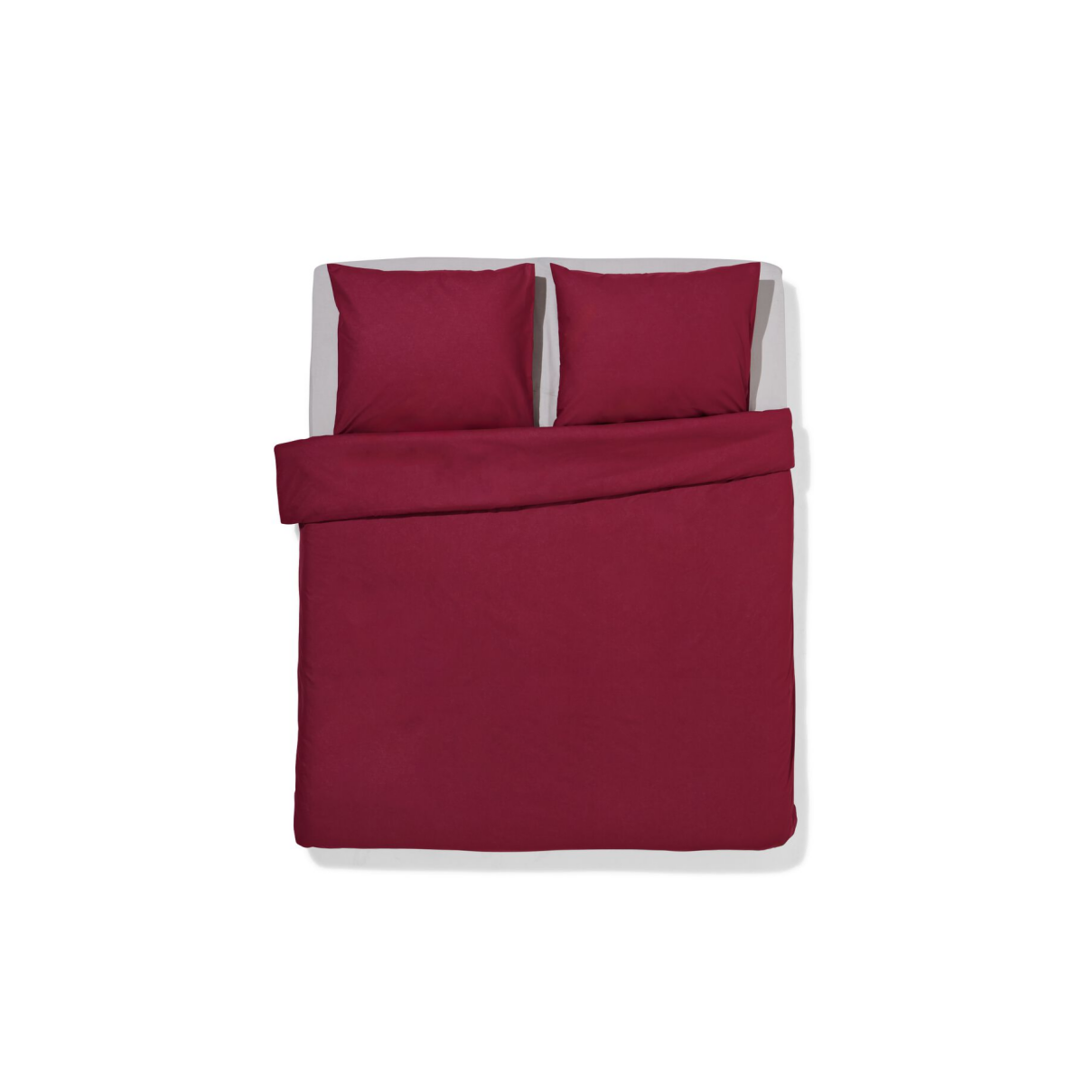 HEMA HEMA Dekbedovertrek 200x200/220cm Zacht Katoen Rood (rood)