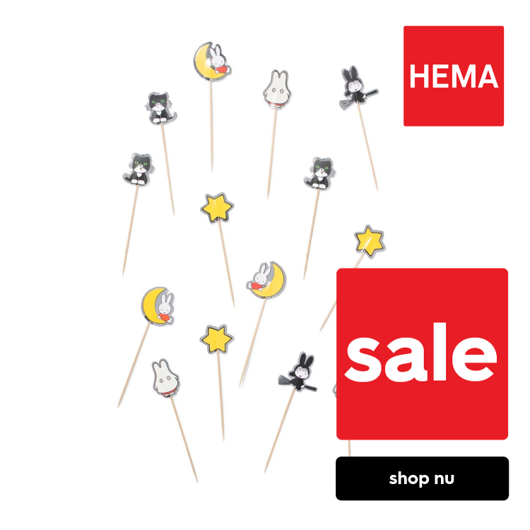 HEMA Nijntje cocktailprikkers papier Halloween - 15 stuks