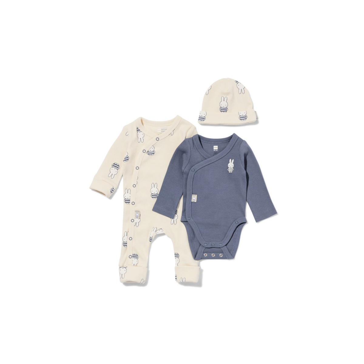HEMA Nijntje newborn set 3-delig ecru (ecru)
