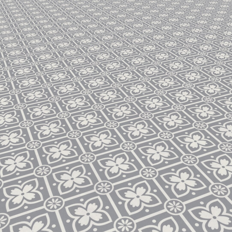 Rouleau 4m de sol PVC effet carreaux ciment pose libre alma grey Gerflor - 2500 cm x 400 cm x 0.29 cm — vue 3