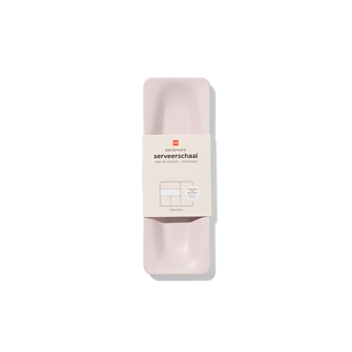 HEMA HEMA Borrelplank 28.5x2cm Aardewerk Roze (roze)