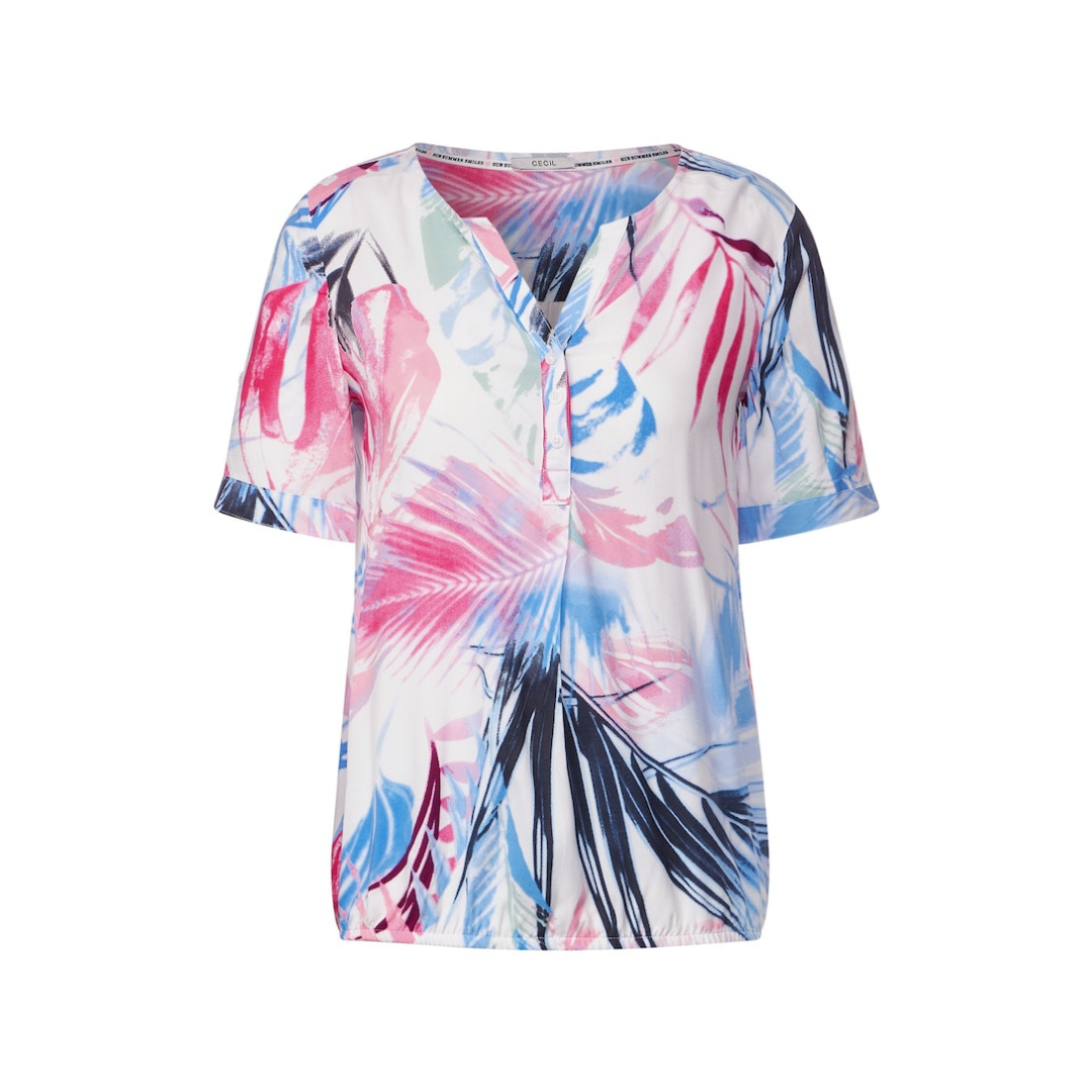 Cecil - Damen Kurzarmbluse - Weiß - Größe: S - bei Tara-M