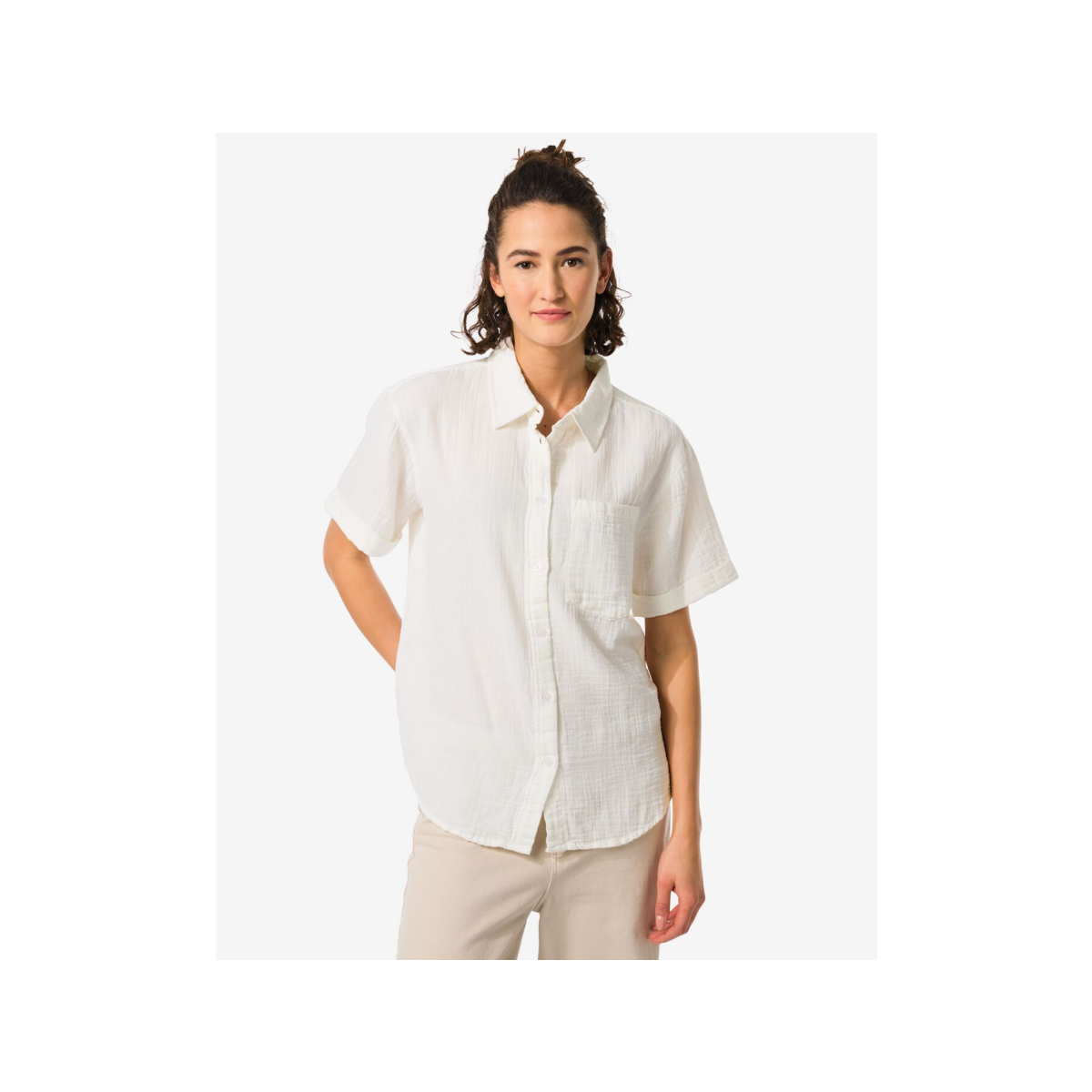 HEMA HEMA Damesblouse Kai Wit (wit)