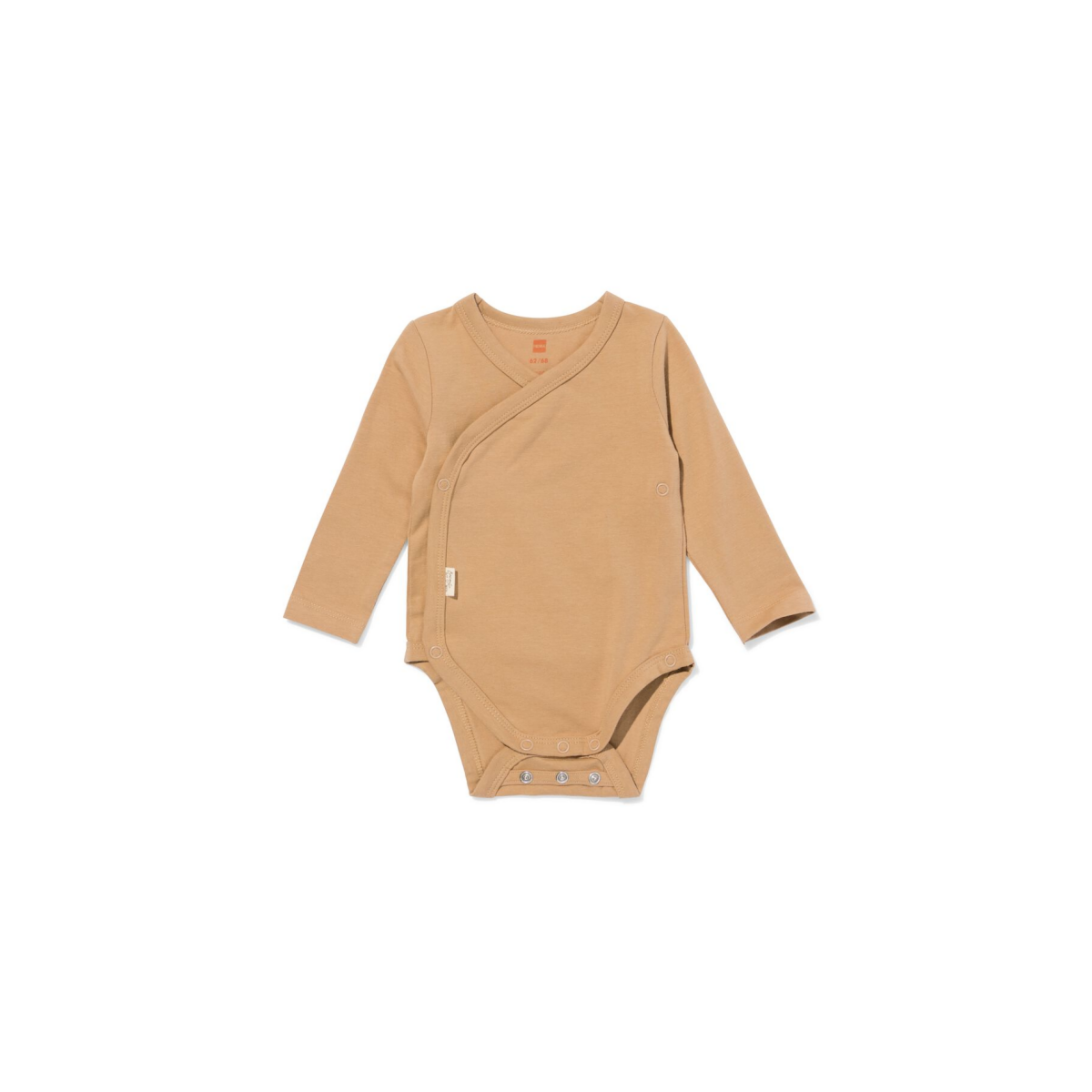 HEMA HEMA Newborn Meegroei Overslagromper Bruin (bruin)
