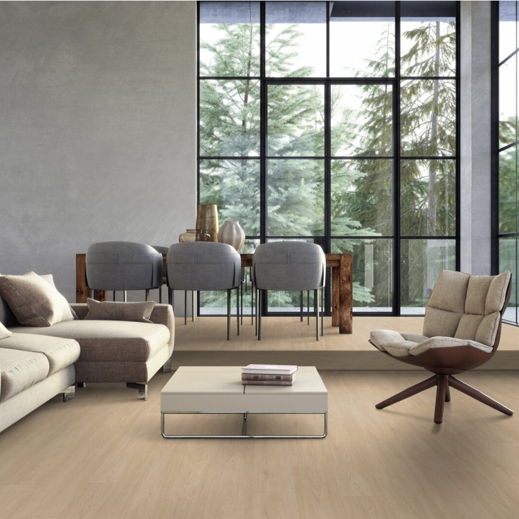 Lame XL de sol PVC effet bois clipsable country beige - eir Gerflor - 149.2 cm x 22.9 cm x 0.57 cm