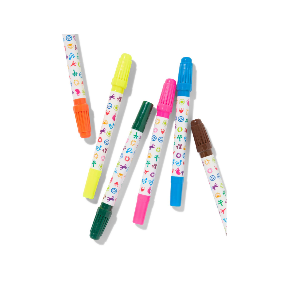 HEMA HEMA Viltstiften Met Stempel - 6 Stuks